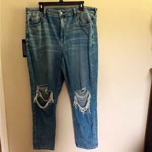 American Eagle Outfitters Blue Denim Mom Jeans size 18